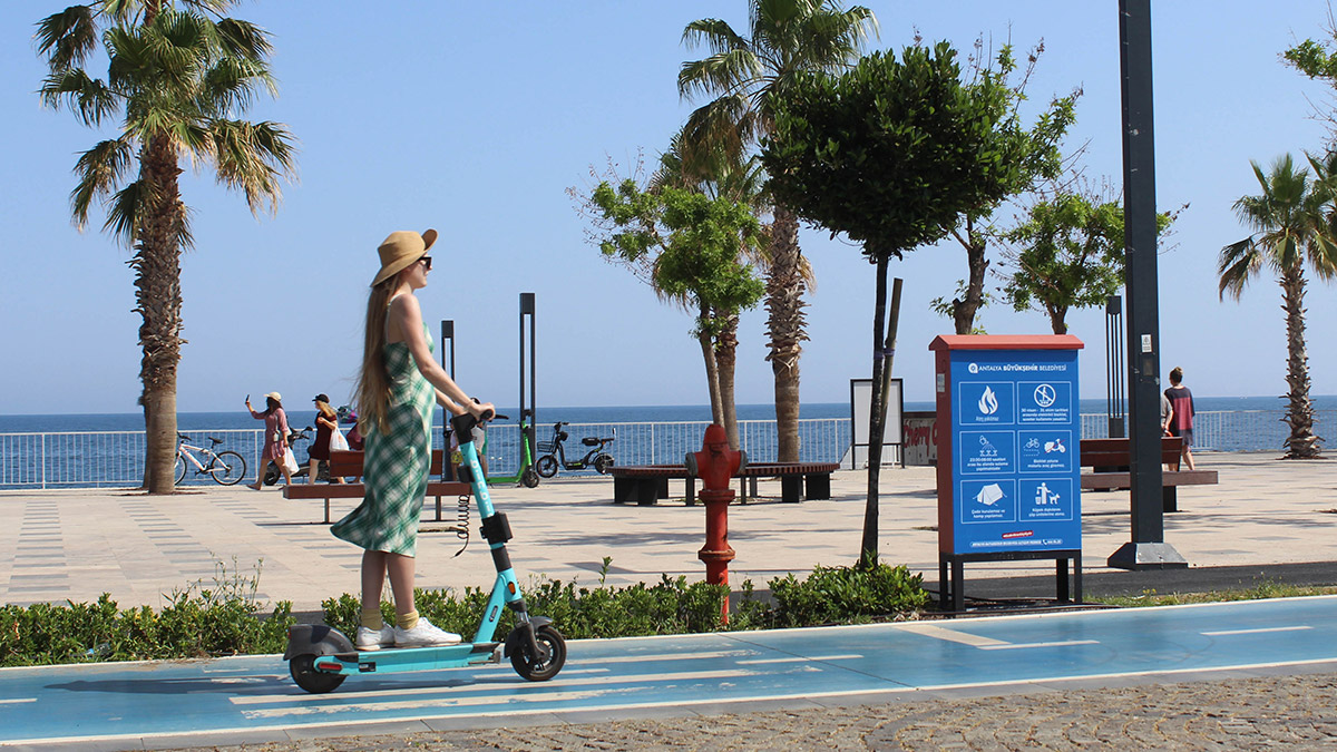 Antalya'da kayıtlı skuter sayısı 14 bin 164