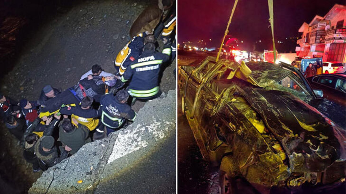 Artvin'de kamyonet dereye uçtu; 1 ölü, 2 yaralı