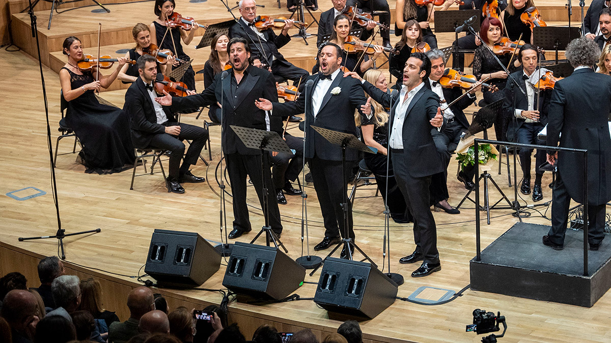 Başkentte üç tenor aynı sahnede buluştu