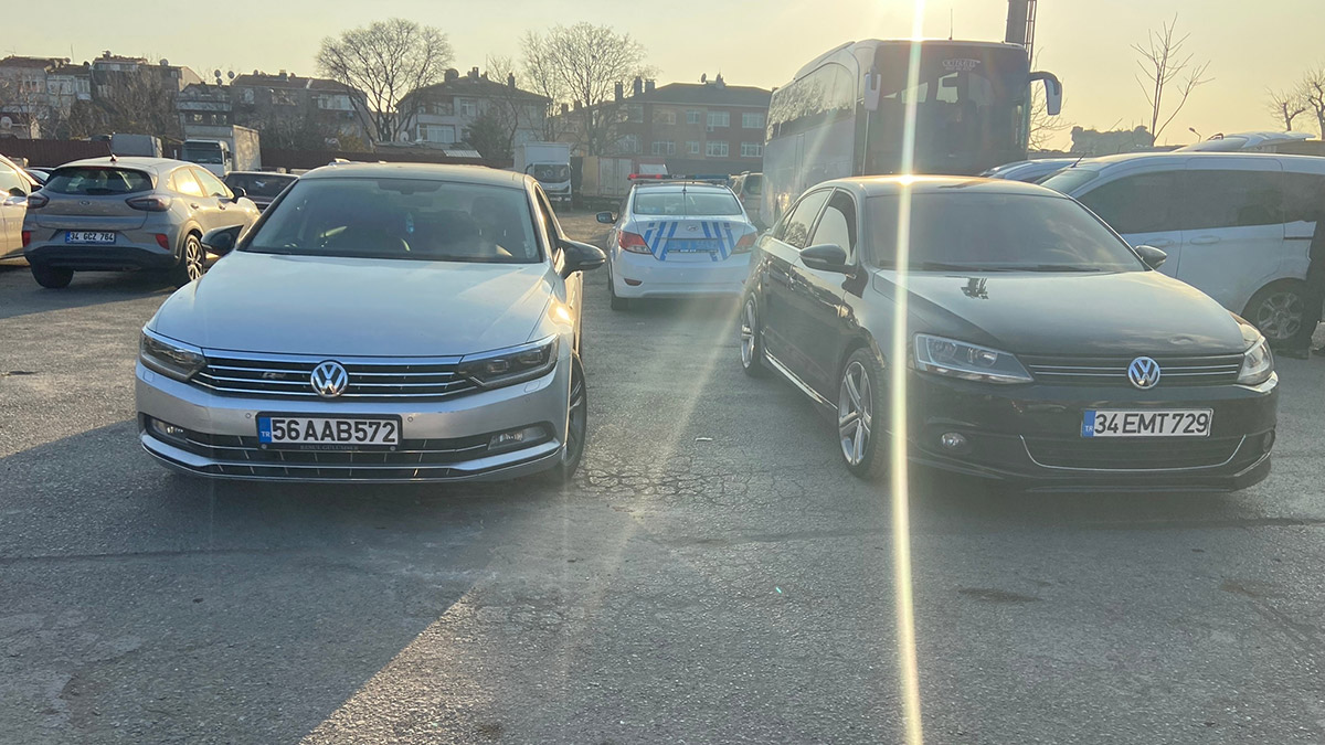 Bayrampaşa'da konvoy yapan sürücülere ceza 