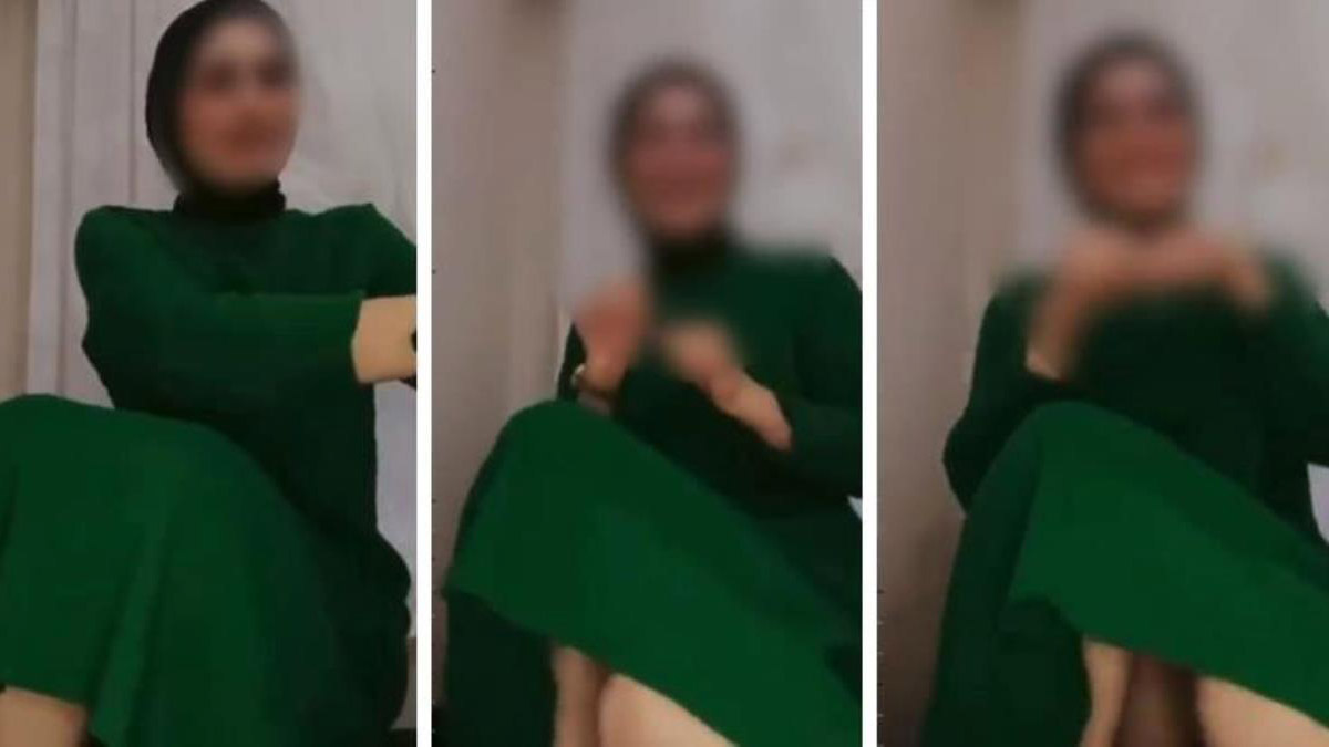 Çocuğun yanında erotik yayın yapan kadına gözaltı