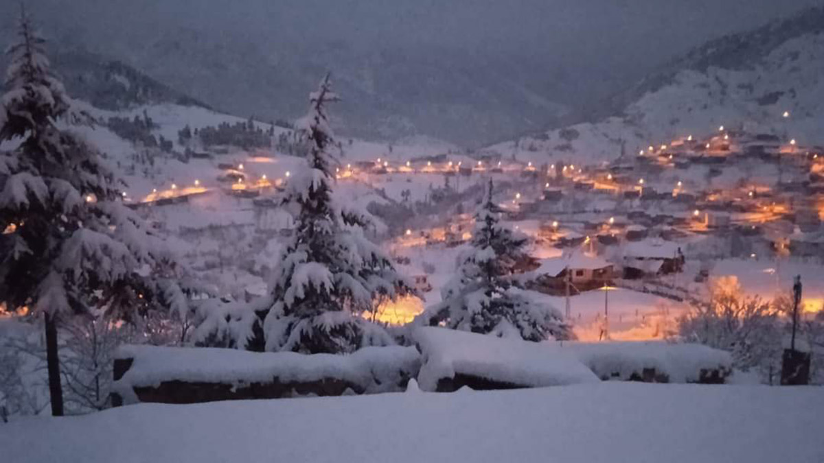 Doğu Akdeniz'de yüksek kesimler bembeyaz oldu