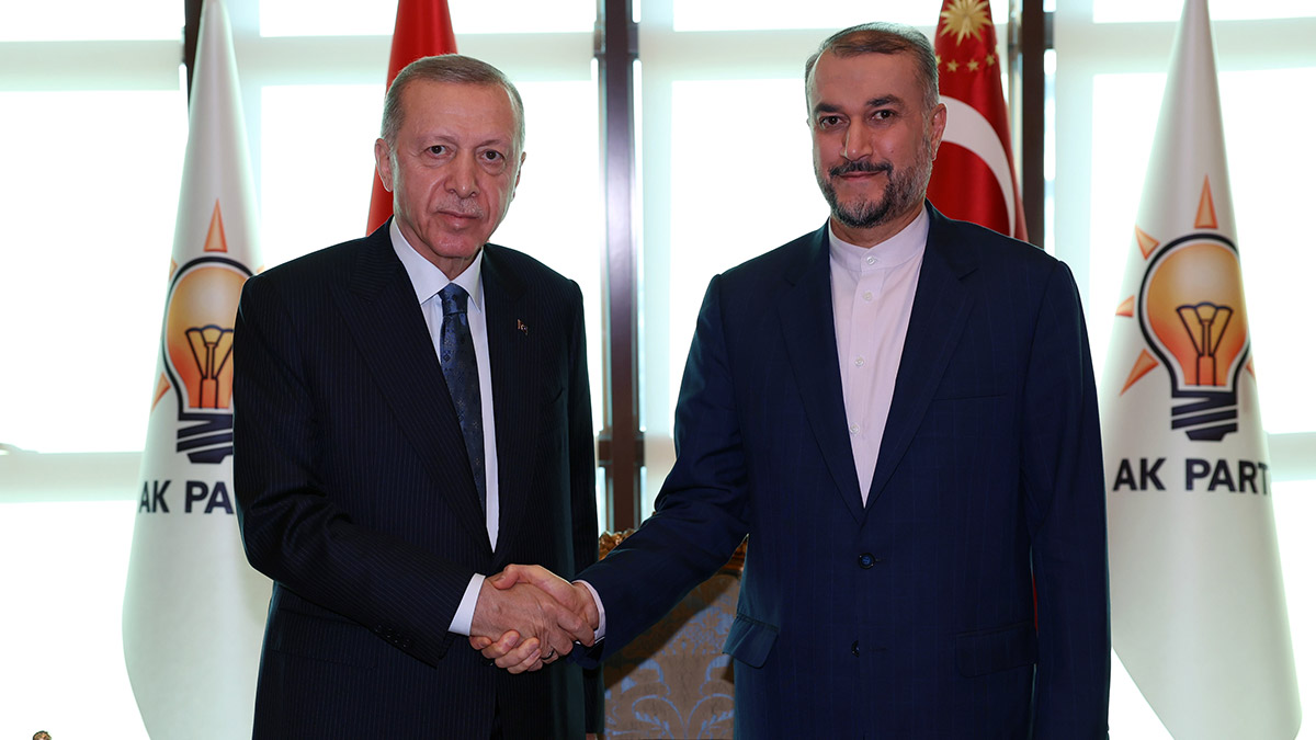 Erdoğan, İran Dışişleri Bakanı'nı kabul etti