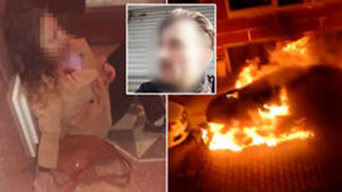 Eski eşini darbetti, komşuların araçlarını yaktı