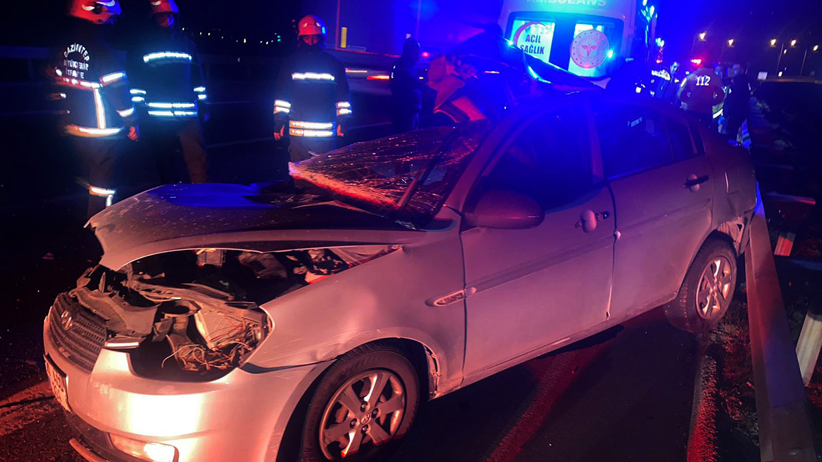 Gaziantep'te zincirleme kaza: 1 ölü, 1 yaralı