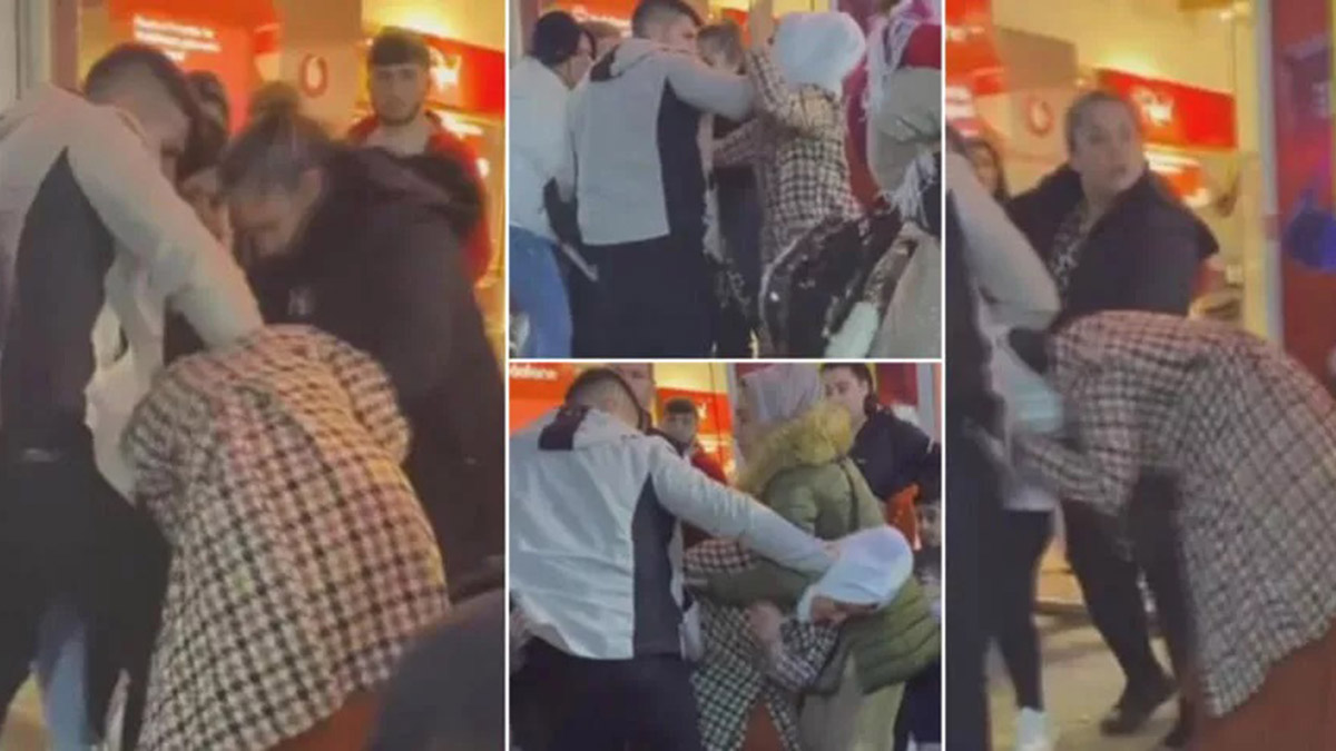 Gaziosmanpaşa'da kavga eden kadınlar kamerada