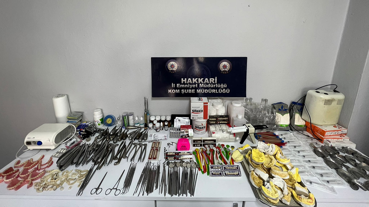 Hakkari'de sahte diş hekimi 2 kişi gözaltına alındı