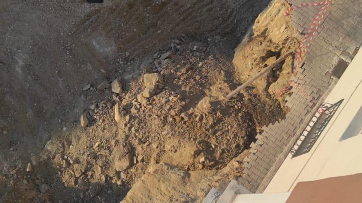 İnşaat kazısında çökme; 19 daire tahliye edildi