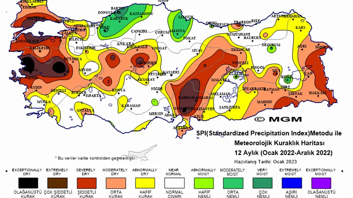 Izmirde cok siddetli kuraklik meteoroloji haritasindaq - yerel haberler - haberton