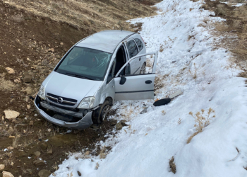 Kaza yaptığı otomobilde donarak öldü