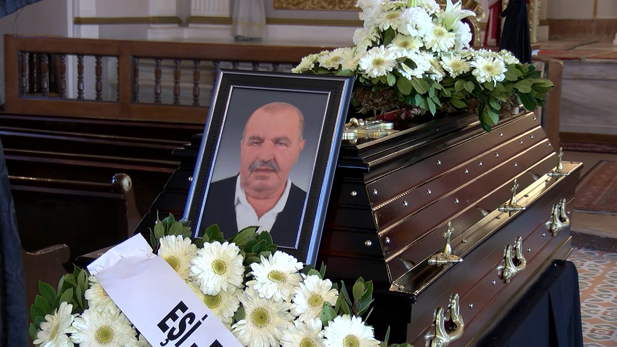 Kilisedeki yangında ölen Fehim Atsup için tören 