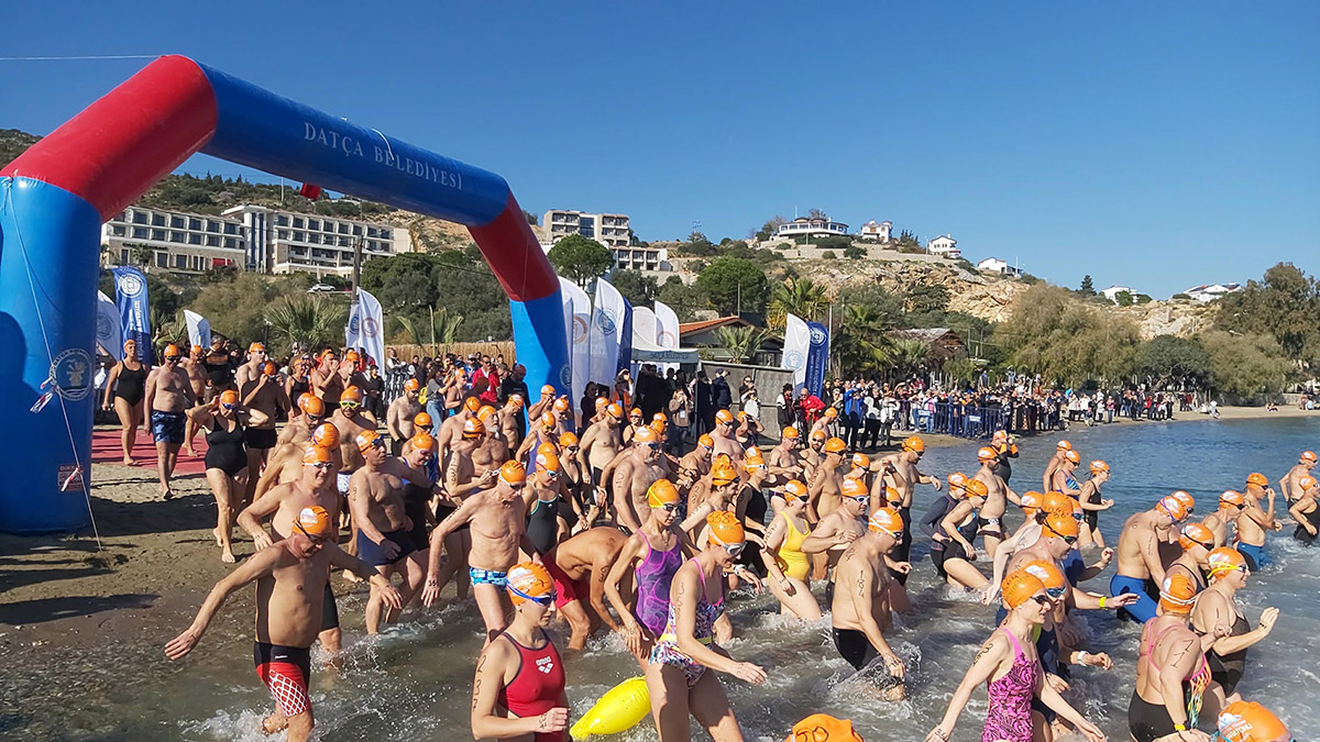 Kış Yüzme Maratonu, Datça'da yapıldı