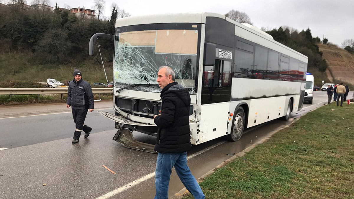 Otobüsün test sürüşünde kaza: 1’i ağır 2 yaralı 