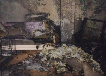 Patlama sonrası evde çıkan yangın söndürüldü