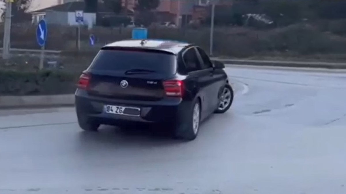 Plakasını kapatıp drift atan sürücüye 22 bin TL ceza