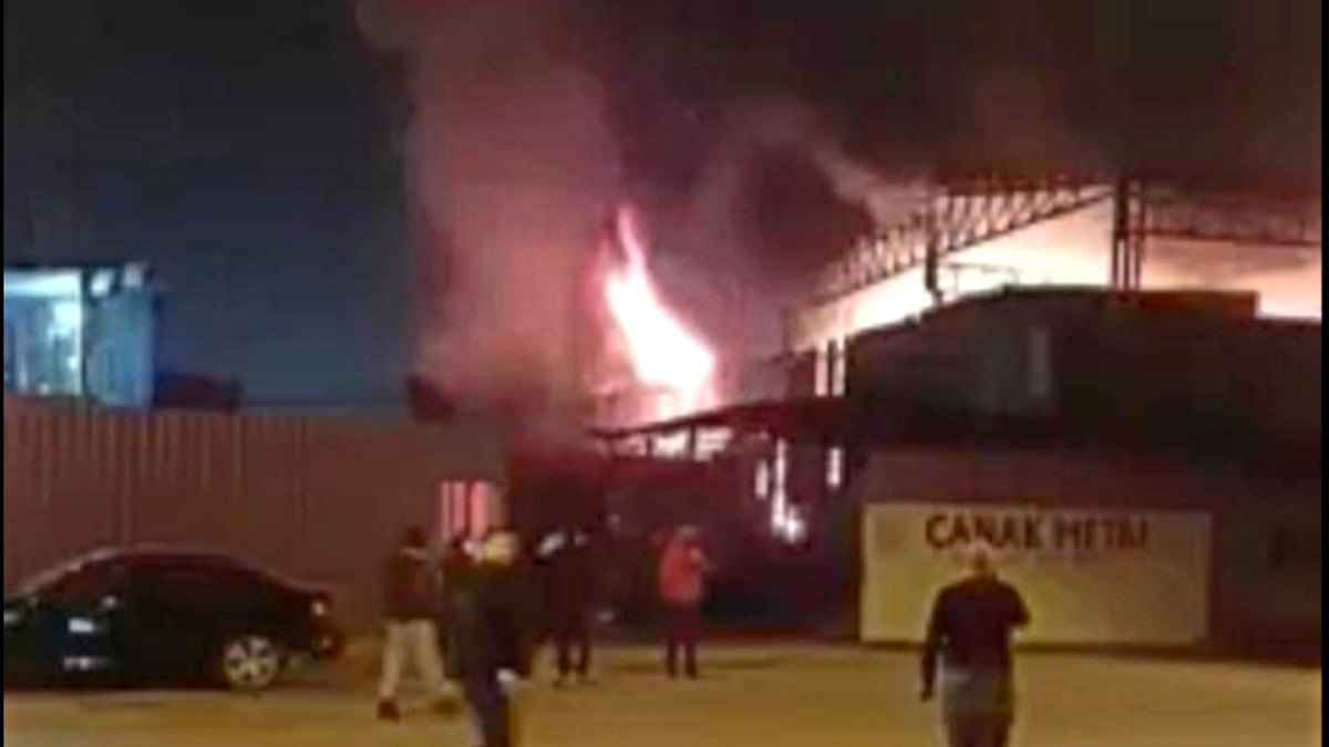 Sakarya'da geri dönüşüm tesisinde yangın 