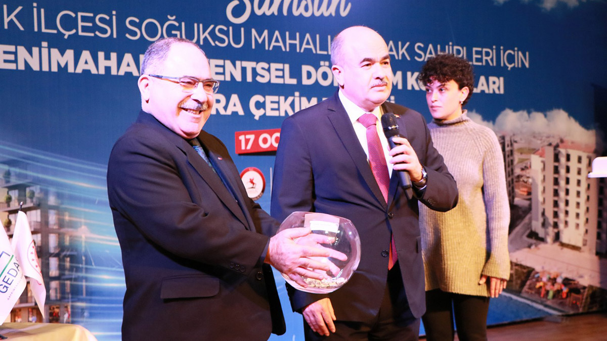 Samsun'da kentsel dönüşümle konut sevinci