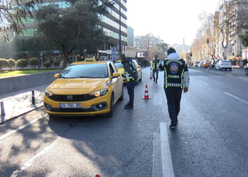 Şişli'de taksilere yönelik denetim