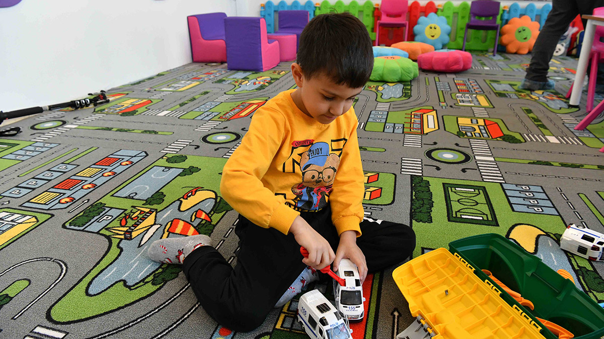 Özel Gereksinimli Çocuklar Mola Evi çocukları misafir ediyor