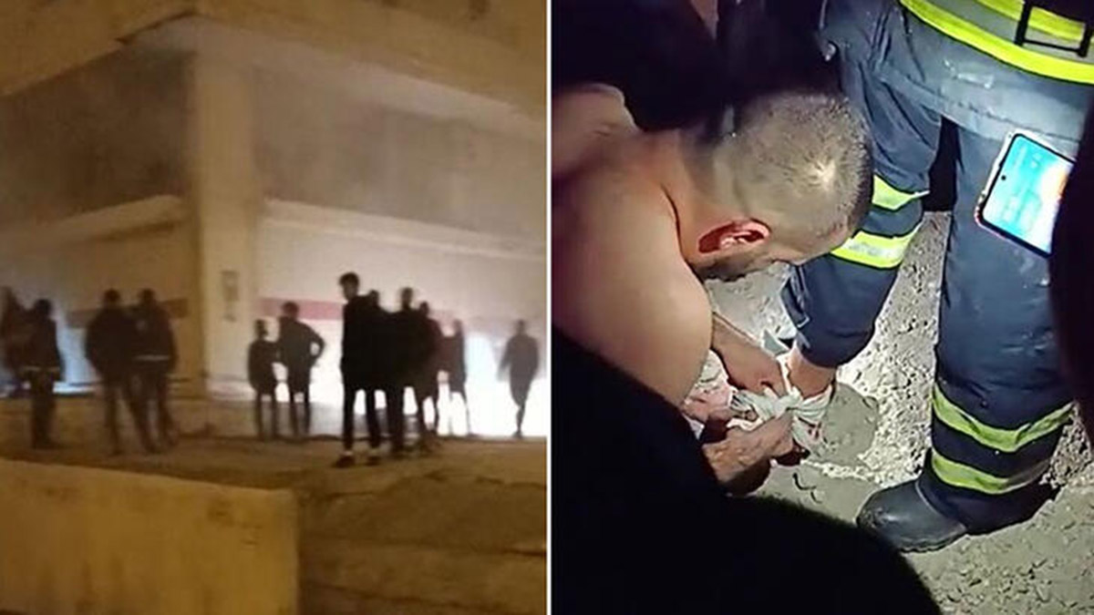 Tekstil atölyesindeki yangında itfaiye eri yaralandı