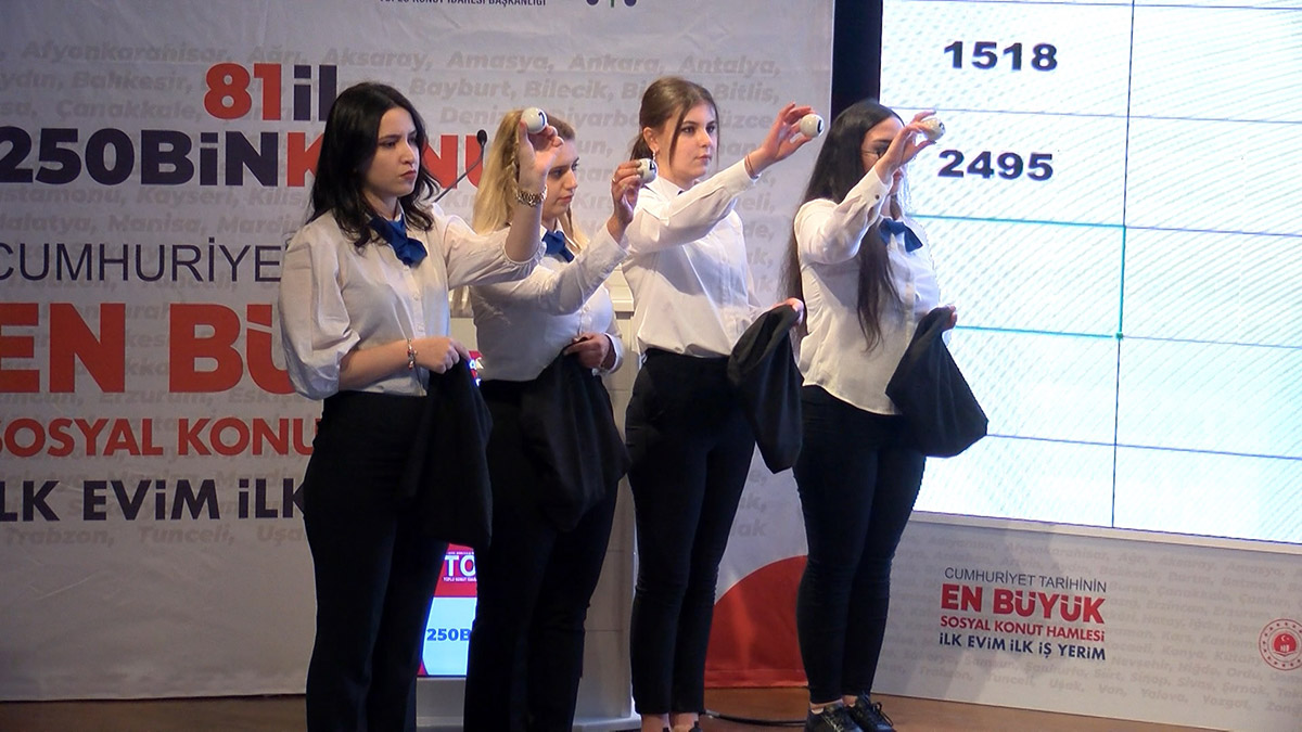 Ankara'da 18 bin 450 konut için kura çekimi