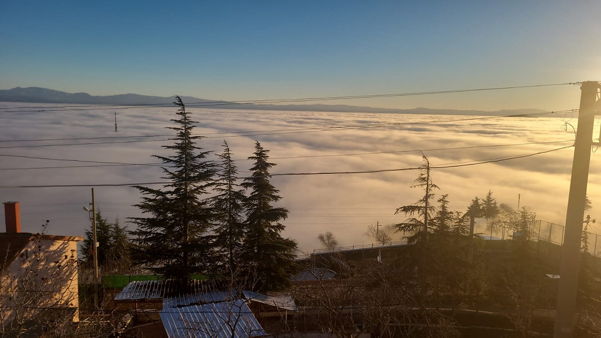 Elazığ'da sis tabakası görsel şölen oluşturdu