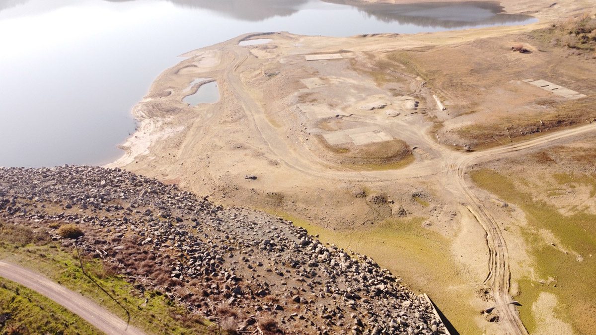 Gökçe Barajı kurudu