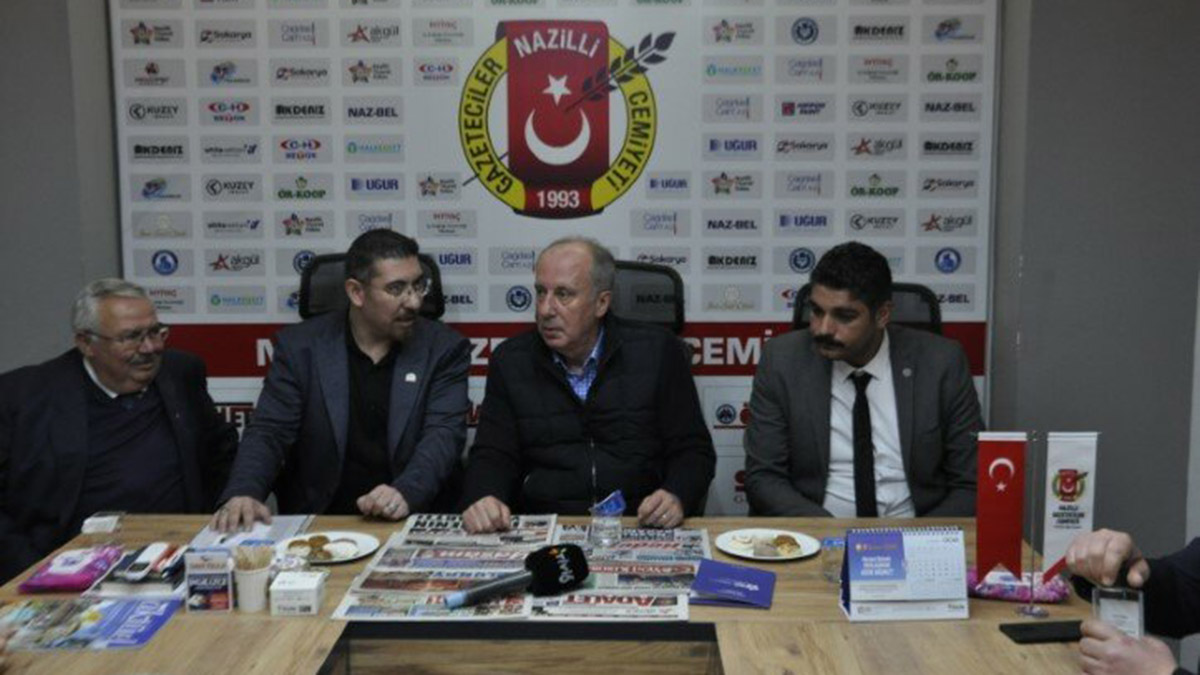 Memleket Partisi Genel Başkanı Muharrem İnce Aydın'ın Nazilli ilçesinde 30 Aralık'ta meydana gelen patlamada 8 kişinin hayatını kaybettiği restoranın önüne karanfil bıraktı.