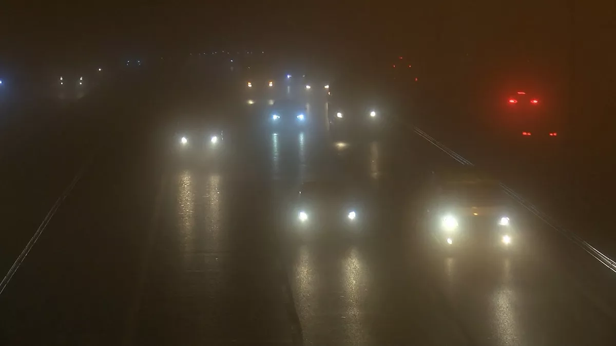 İstanbul anadolu yakası'nda sis