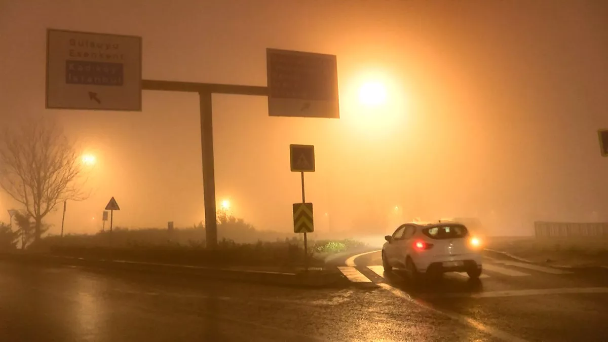 Anadolu yakası'nda sis etkili oldu