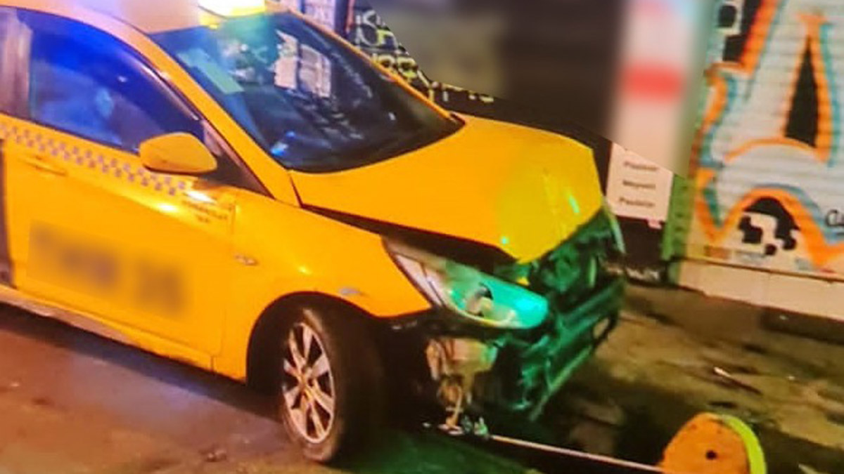 Cipe kasıtlı şekilde çarpan taksi şoförü yakalandı