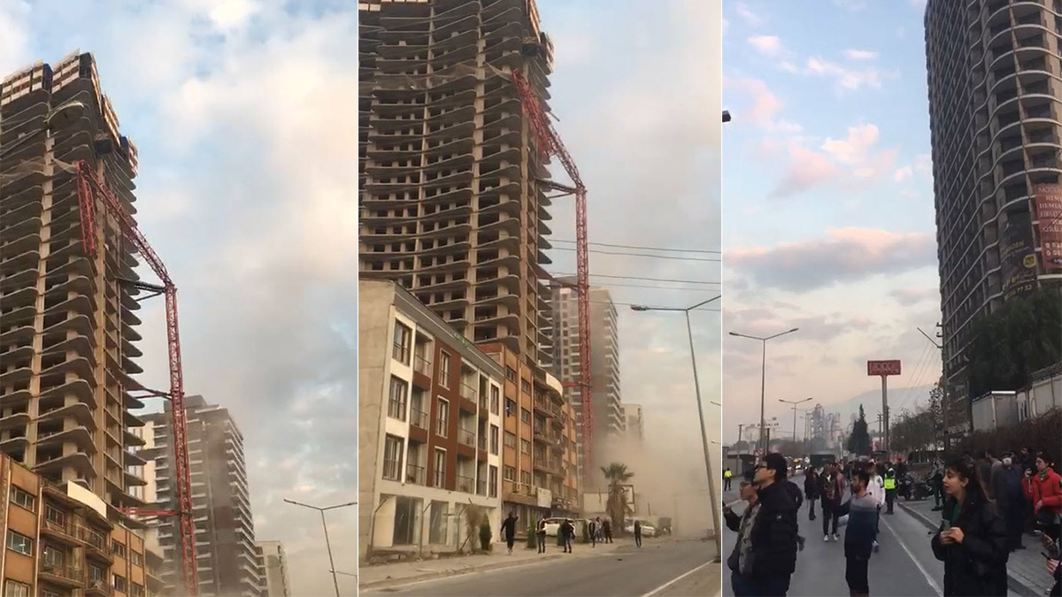 Vincin düşme anı güvenlik kamerasına yansıdı