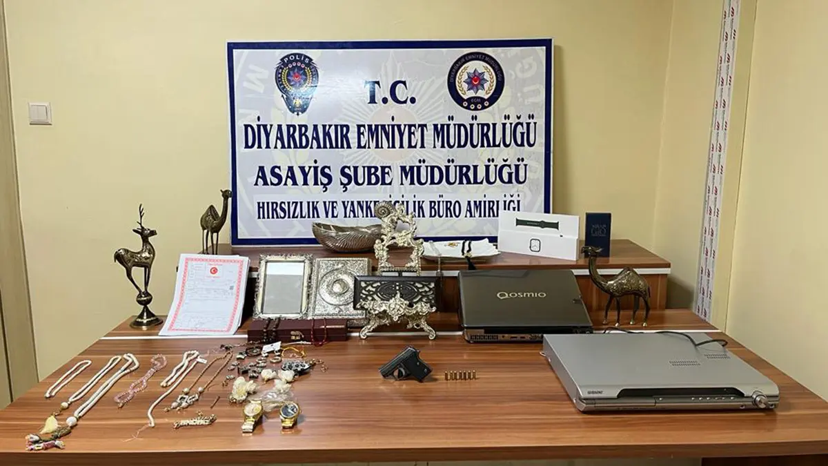 Diyarbakır'da lüks villalara giren hırsızlar yakalandı