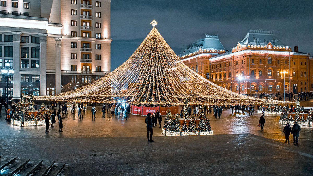 Moskova Noel şehrine dönüştü