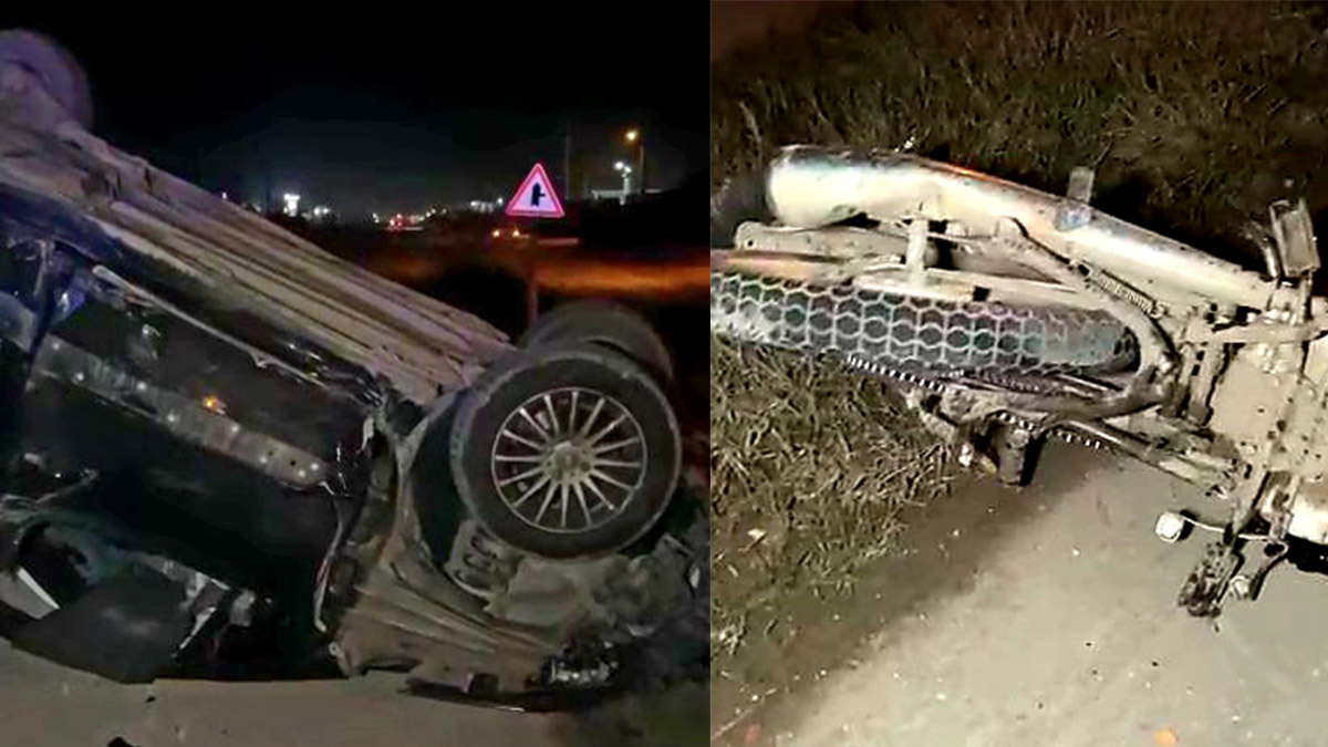 Motosikletin ikiye bölündüğü kazada 1 kişi öldü