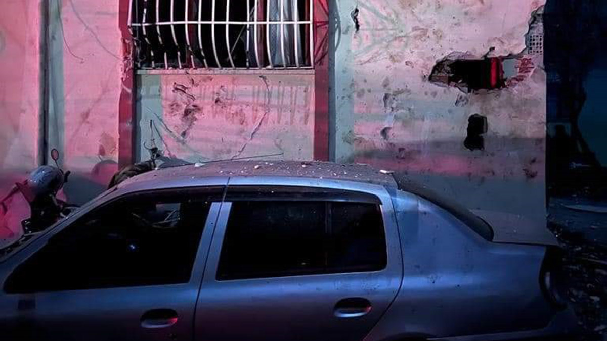 Muz yüklü kamyonun dorsesinde patlama