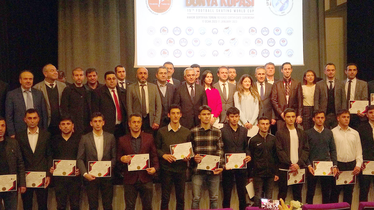 Paten futbolu hakemliğinde Türkiye lider oldu