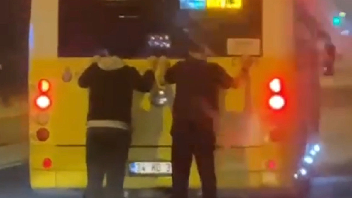 Pendik'te patenli iki gencin tehlikeli yolculuğu