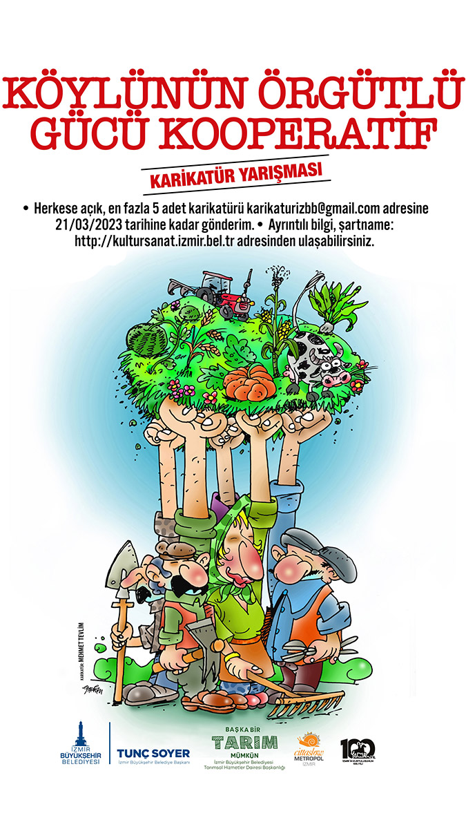 Köylünün Örgütlü Gücü Kooperatif karikatür yarışması