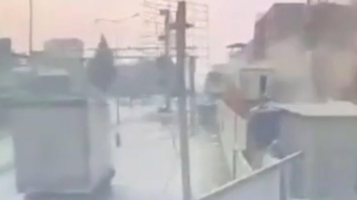 Vincin düşme anı güvenlik kamerasına yansıdı