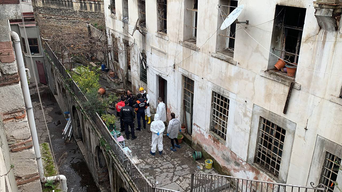 Surp Pırgiç Ermeni Katolik Kilisesi lojmanında olay yeri incelemesi