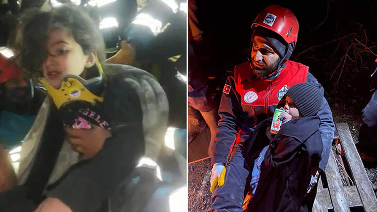 2 yaşındaki Mikail 43'üncü saatte kurtarıldı