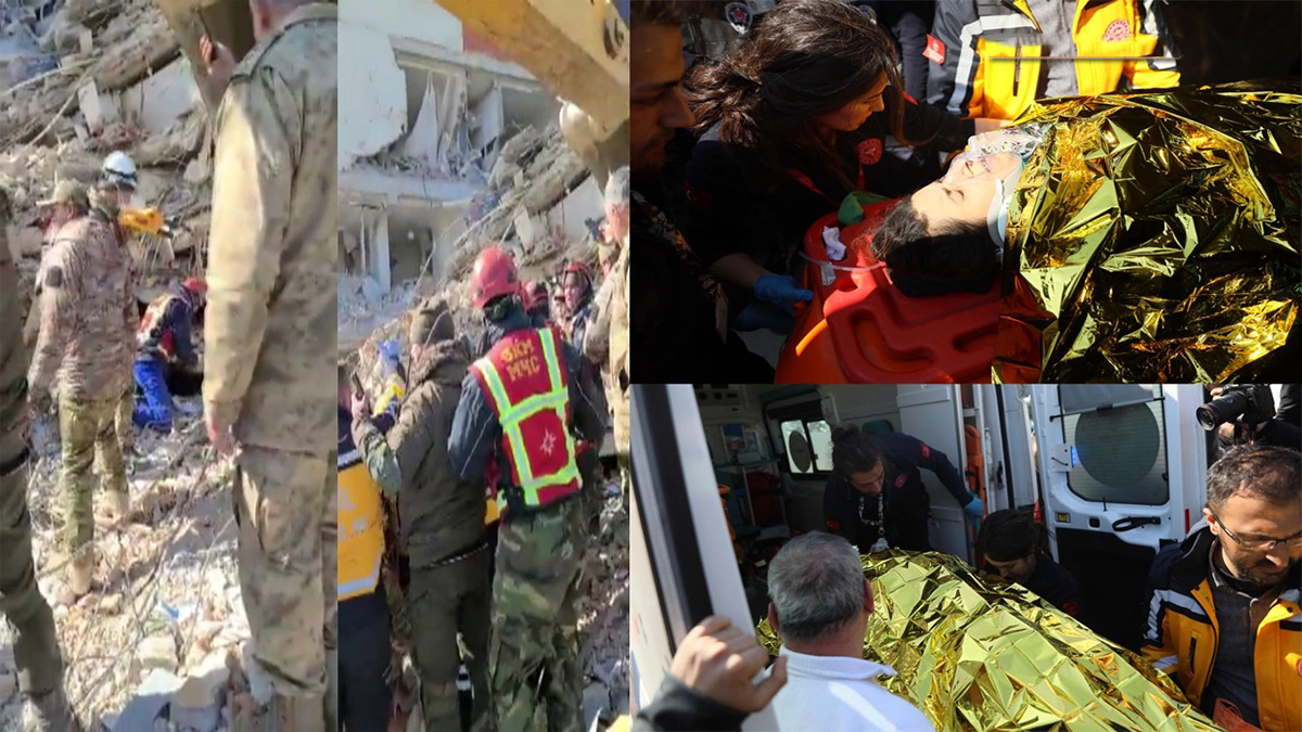 3 kişi depremin 296'ncı saattinde ezkadan sağ çıktı
