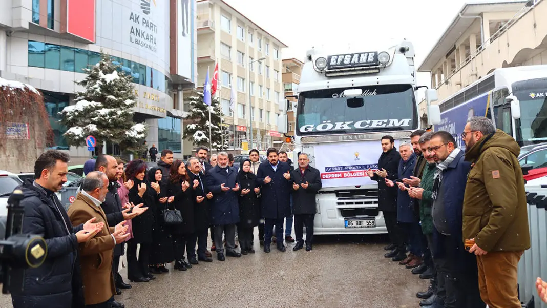 AK Parti Ankara İl Başkanlığı'ndan yardım seferberliği