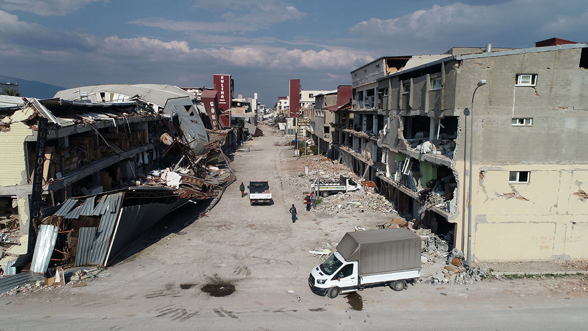 Antakya Sanayi Sitesi, depremde harabeye döndü