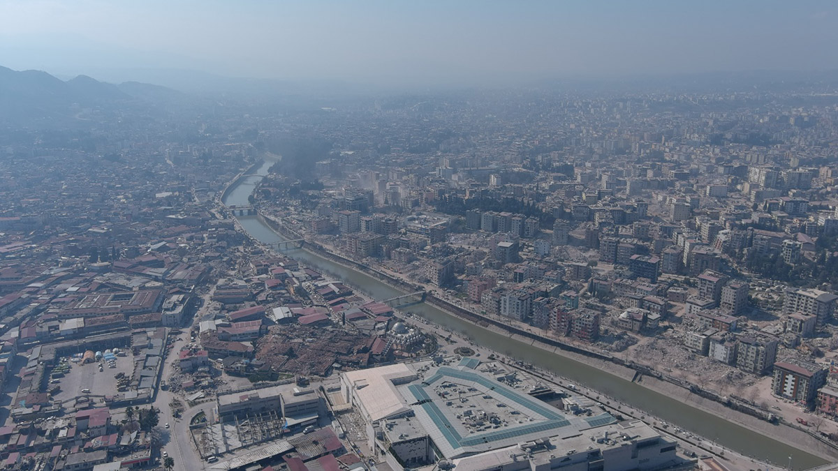 Antakya'daki son durum havadan görüntülendi