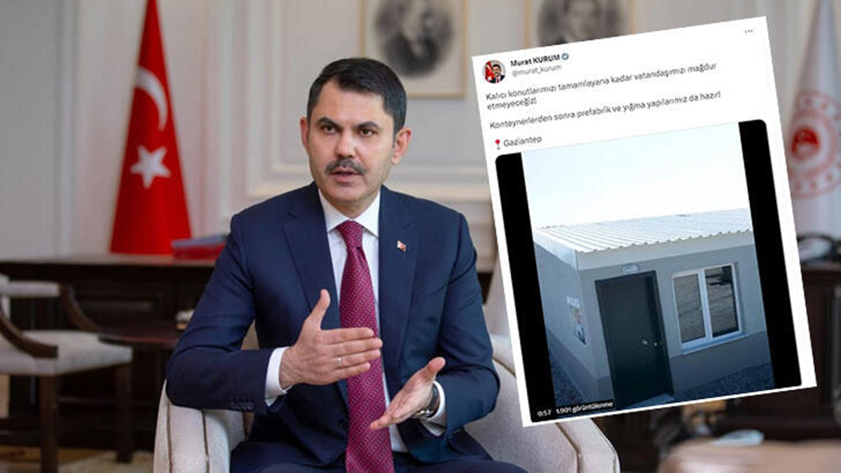 Bakan Kurum: Prefabrik ve tuğla evlerimiz hazır