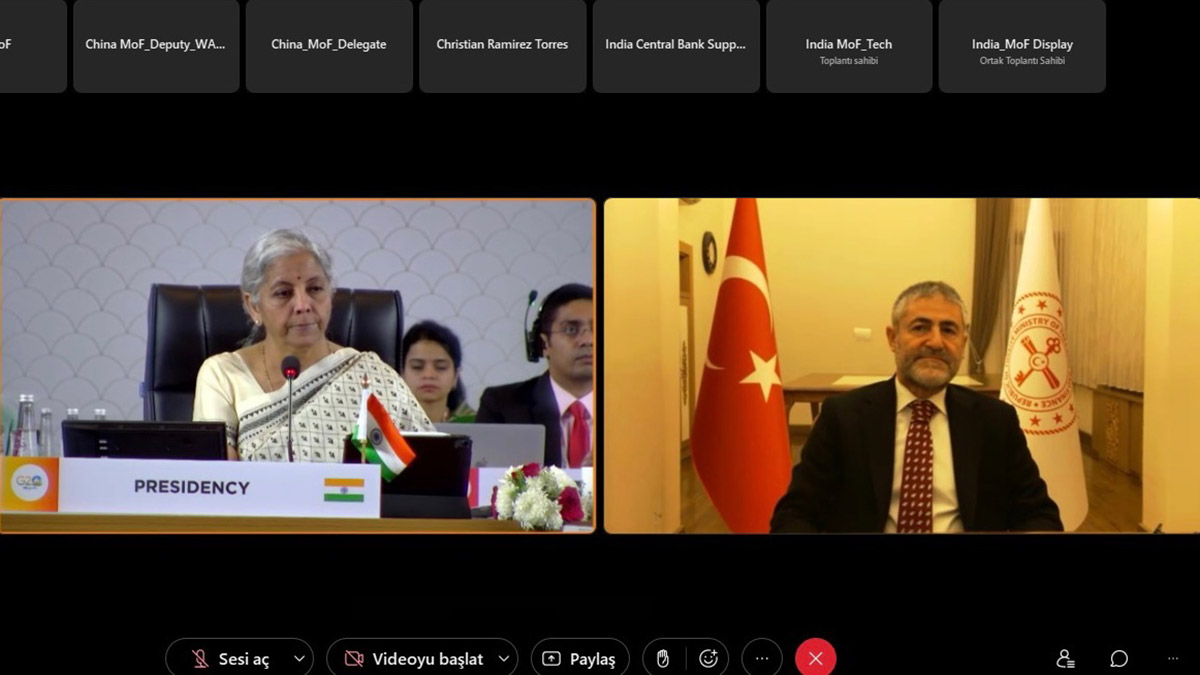 Bakan Nebati G20 toplantısına çevrim içi katıldı