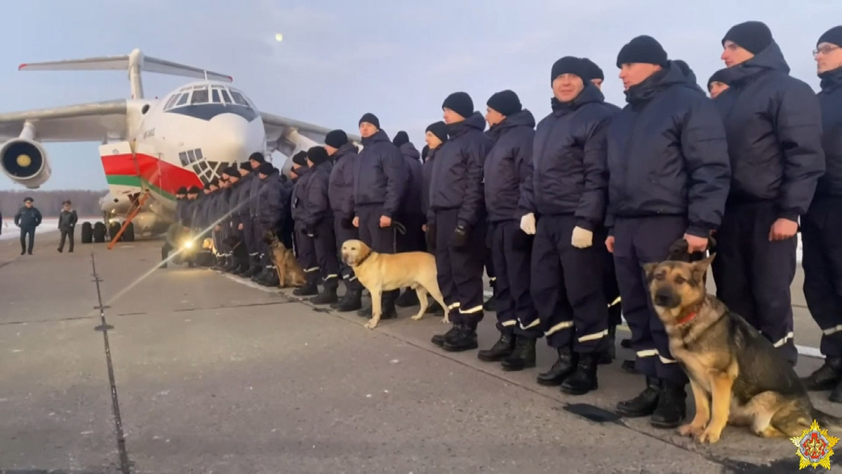 Belarus arama-kurtarma ekibi yolda
