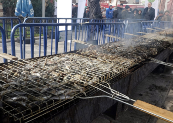 Bursa'da 'Hamsi Festivali'; 1 ton balık dağıtıldı